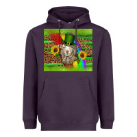 Plum st patricks sheep sunflowers rainbow serape leopard glitter Heavyweight Hoodie - Artiststas
