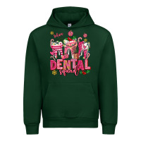 Forest Green pink christmas teeth dental squad Urban Hoodie - AdoDesignShop