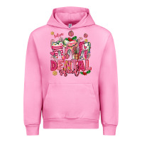 Fuchsia Pink pink christmas teeth dental squad Urban Hoodie - AdoDesignShop