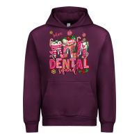 Pink Christmas Teeth Dental Squad Urban Hoodie | Teevron