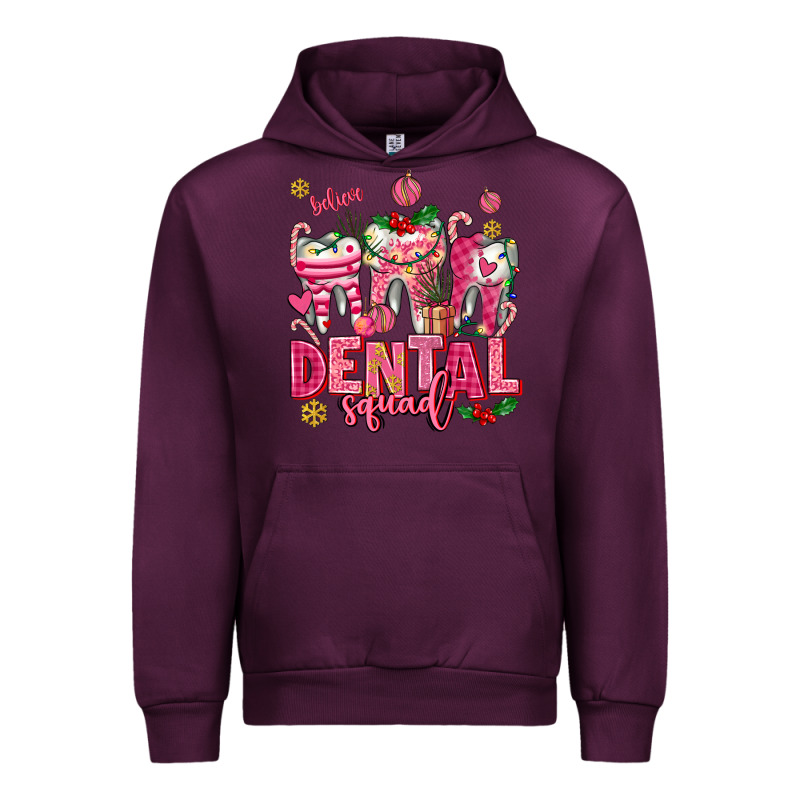 Pink Christmas Teeth Dental Squad Urban Hoodie by AdoDesignShop | Teevron