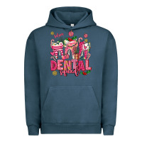 Pigment Midnight Navy pink christmas teeth dental squad Urban Hoodie - AdoDesignShop