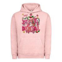 Pigment Salmon pink christmas teeth dental squad Urban Hoodie - AdoDesignShop