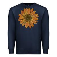 Navy sunflower Premium Sweatshirt - Artiststas