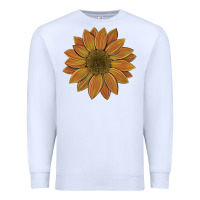 White sunflower Premium Sweatshirt - Artiststas