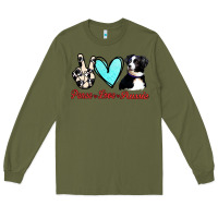 Army Green Peace Love Aussie Long Sleeve Tee - Jasminsmagicworld