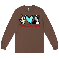 Chestnut Peace Love Aussie Long Sleeve Tee - Jasminsmagicworld