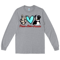 Heather Grey Peace Love Aussie Long Sleeve Tee - Jasminsmagicworld