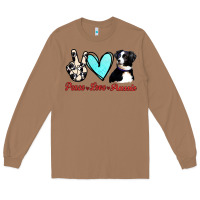 Toasted Coconut Peace Love Aussie Long Sleeve Tee - Jasminsmagicworld