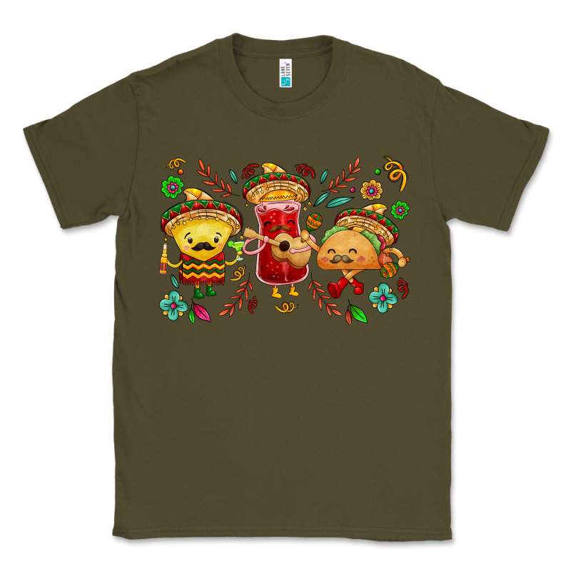 Mexican Taco Nacho And Souce Classic Tee by NancyCooperArtShop | Teevron
