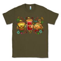 Army Green Mexican taco nacho and souce Classic Tee - NancyCooperArtShop