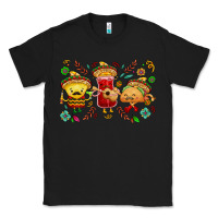 Black Mexican taco nacho and souce Classic Tee - NancyCooperArtShop