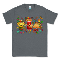 Charcoal Heather Mexican taco nacho and souce Classic Tee - NancyCooperArtShop