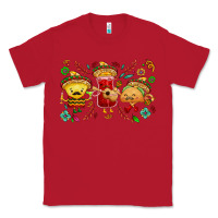 Red Mexican taco nacho and souce Classic Tee - NancyCooperArtShop