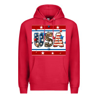 Cardinal 4th of july usa seamless pattern Premium Hoodie - BundleAndBundleShop