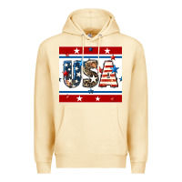 Pina Colada 4th of july usa seamless pattern Premium Hoodie - BundleAndBundleShop