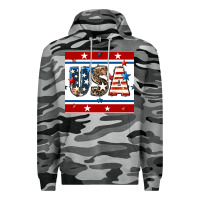 Slate Camo 4th of july usa seamless pattern Premium Hoodie - BundleAndBundleShop