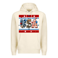 Tofu 4th of july usa seamless pattern Premium Hoodie - BundleAndBundleShop