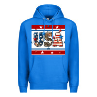True Royal 4th of july usa seamless pattern Premium Hoodie - BundleAndBundleShop
