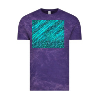 Cloud Purple blue glitter with leopard pattern Vintage Tee - TumblerDesignByShophia