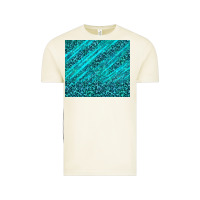 Vintage Arctic blue glitter with leopard pattern Vintage Tee - TumblerDesignByShophia