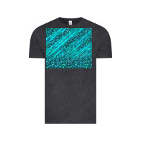 Vintage Black blue glitter with leopard pattern Vintage Tee - TumblerDesignByShophia