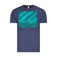 Vintage Denim blue glitter with leopard pattern Vintage Tee - TumblerDesignByShophia
