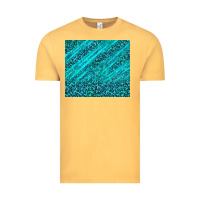 Blue Glitter With Leopard Pattern Vintage Tee | Teevron