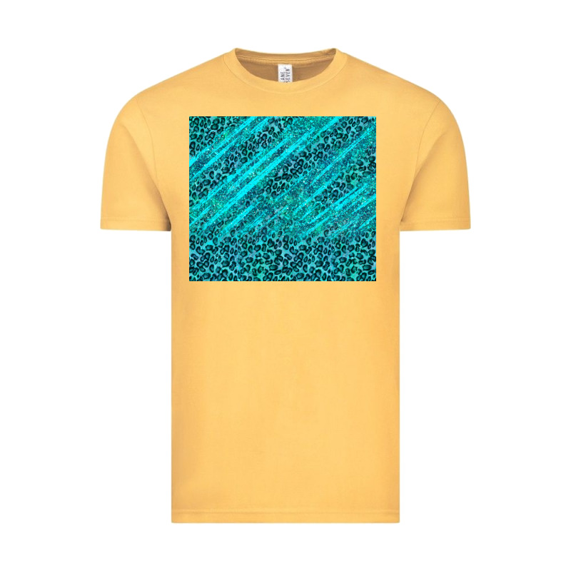 Blue Glitter With Leopard Pattern Vintage Tee by TumblerDesignByShophia | Teevron