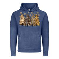 Vintage Denim merry christmas leopard trees Vintage Hoodie - CowGirlArtShop