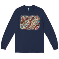 Navy Baseball leopard glitter background Long Sleeve Tee - HowdyJamesFarm