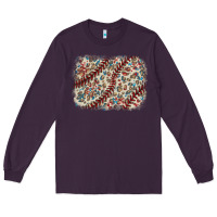 Plum Baseball leopard glitter background Long Sleeve Tee - HowdyJamesFarm