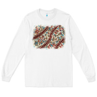 White Baseball leopard glitter background Long Sleeve Tee - HowdyJamesFarm