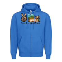 True Royal Peace Love Spanish Goat Zipper Hoodie - LillyAllenDesigns