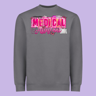 Valentine Medical Assistant Heavyweight Sweatshirt Designed By Cowhidedigitalart