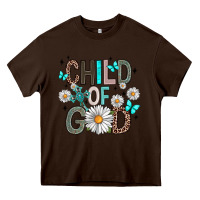 Chocolate Brown child of god Heavy Core Tee - Artiststas