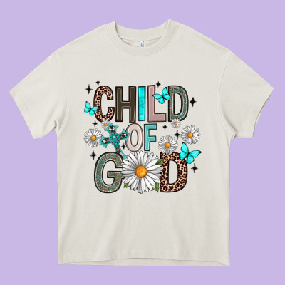 Child Of God Heavy Core Tee Designed By Artiststas
