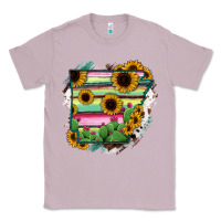 Lilac Arkansas Map Sunflower Cactus Serape Classic Tee - RanaPortraitStore