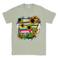 Matcha Arkansas Map Sunflower Cactus Serape Classic Tee - RanaPortraitStore