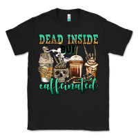 Black dead inside but caffeinated skeleton coffee cups Classic Tee - Jasminsmagicworld