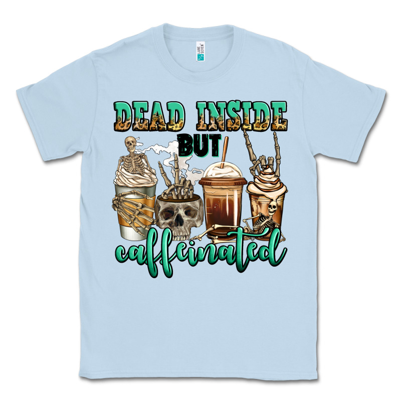 Dead Inside But Caffeinated Skeleton Coffee Cups Classic Tee by Jasminsmagicworld | Teevron