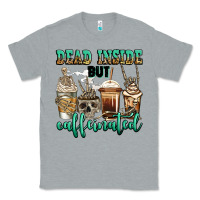Heather Grey dead inside but caffeinated skeleton coffee cups Classic Tee - Jasminsmagicworld