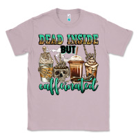 Lilac dead inside but caffeinated skeleton coffee cups Classic Tee - Jasminsmagicworld