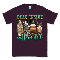 Plum dead inside but caffeinated skeleton coffee cups Classic Tee - Jasminsmagicworld