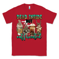 Red dead inside but caffeinated skeleton coffee cups Classic Tee - Jasminsmagicworld