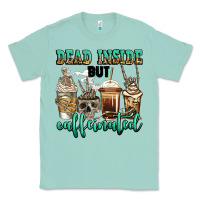 Seafoam dead inside but caffeinated skeleton coffee cups Classic Tee - Jasminsmagicworld