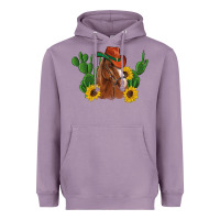 Lavender western horse cowboy hat cactus sunflowers Heavyweight Hoodie - Artiststas