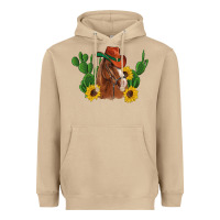 Mushroom western horse cowboy hat cactus sunflowers Heavyweight Hoodie - Artiststas