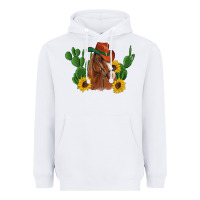 White western horse cowboy hat cactus sunflowers Heavyweight Hoodie - Artiststas