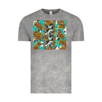 Cloud Rock cowhide mama with rustic teal wood Vintage Tee - TumblerDesignByShophia